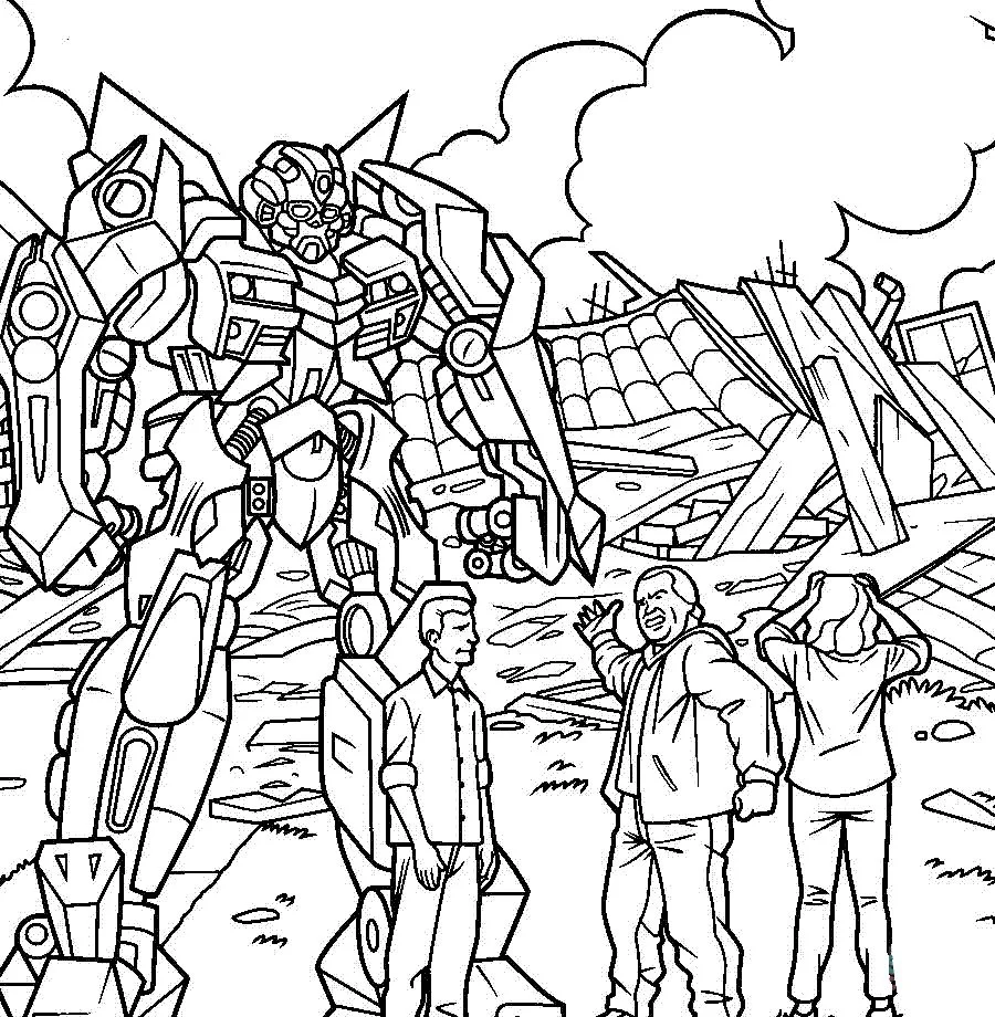 Transformers Para Colorear 99