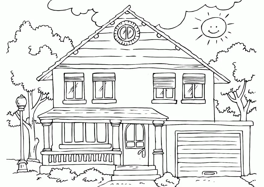 Treehouse Coloring Pages