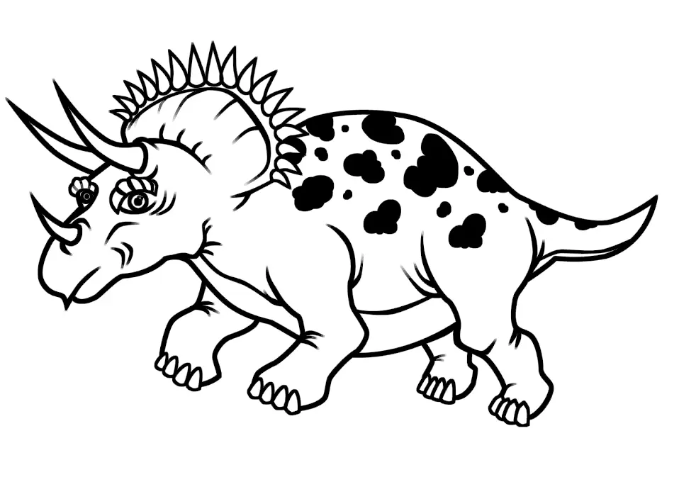 Desenhos de Triceratops Para Colorir 11