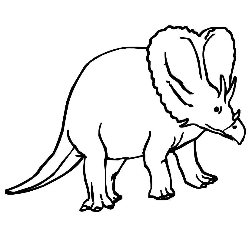 Desenhos de Triceratops Para Colorir 14