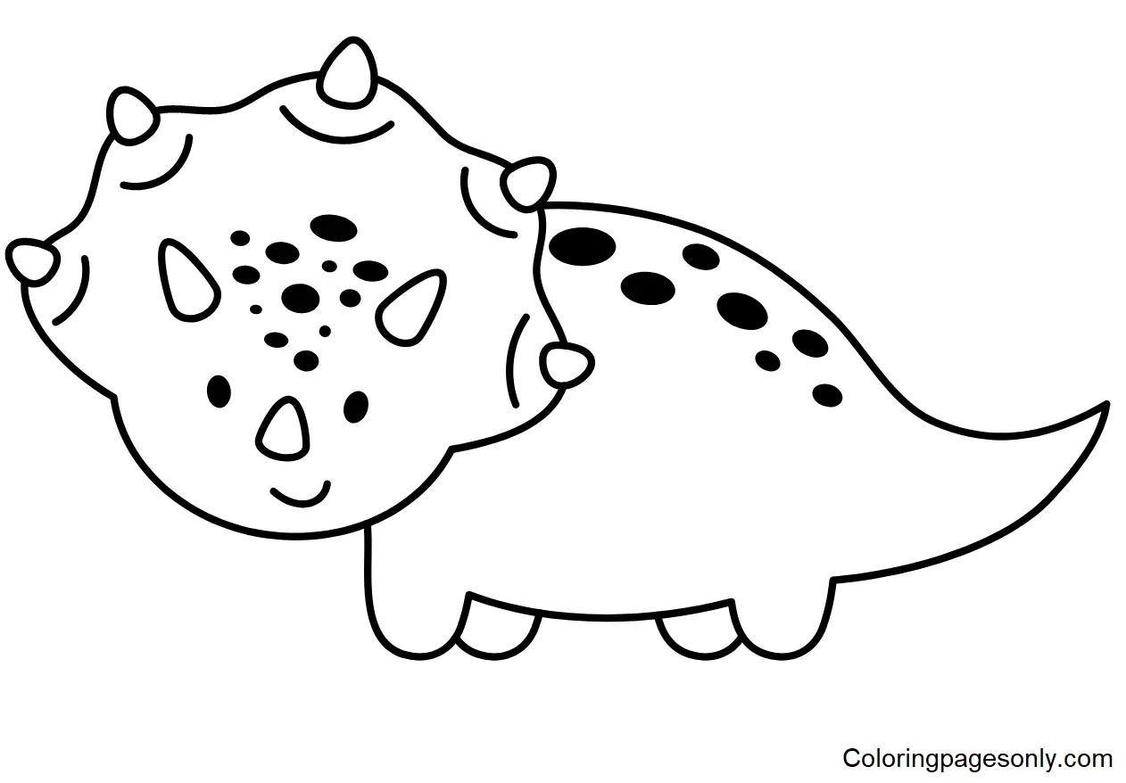 Desenhos de Triceratops Para Colorir 33