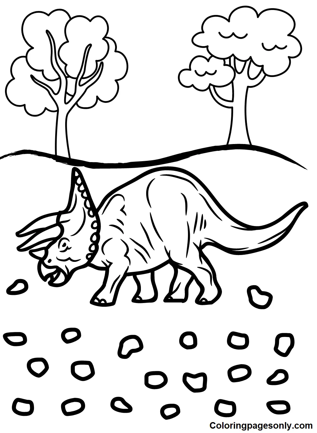 Desenhos de Triceratops Para Colorir 39