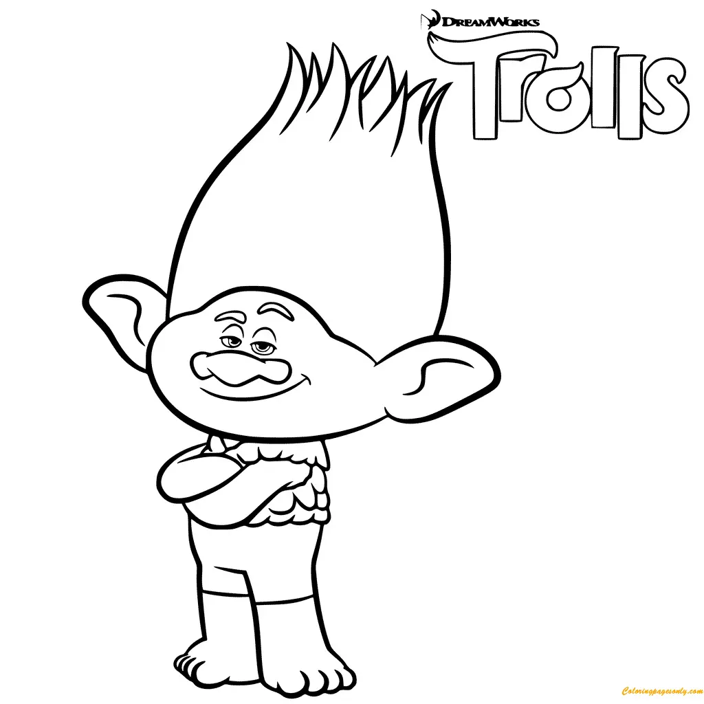 Trolls Para Colorear 11