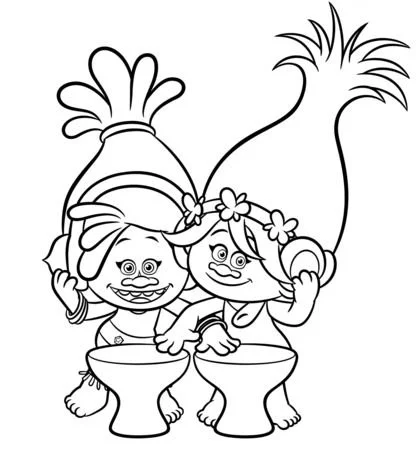 Trolls Para Colorear 13