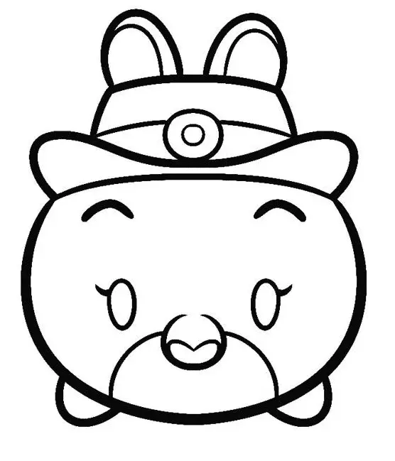 Tsum Tsum Coloring Pages 55