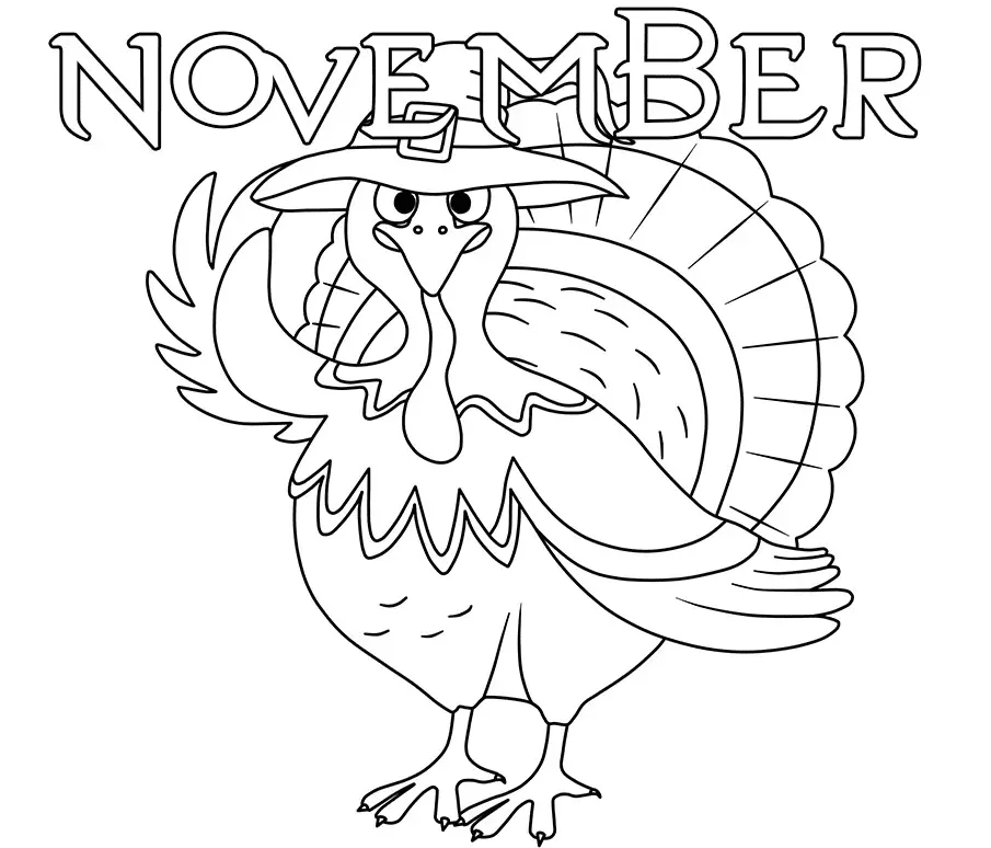 Turkey Coloring Pages 24