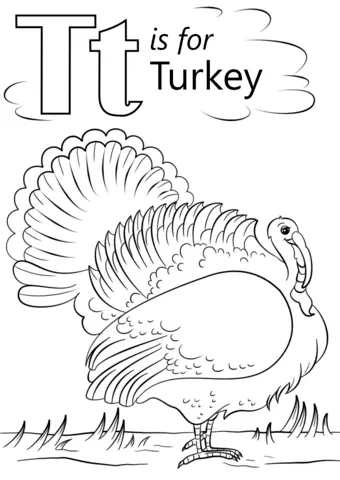 Turkey Coloring Pages 30