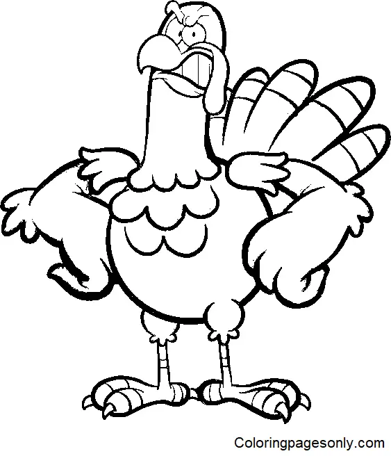 Turkey Coloring Pages 36