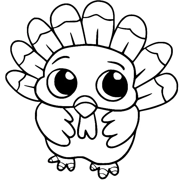 Turkey Coloring Pages 37