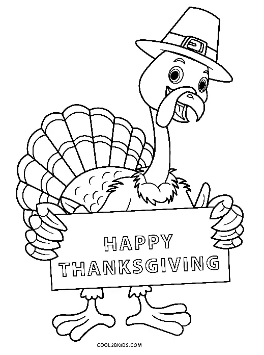 Turkey Coloring Pages 39