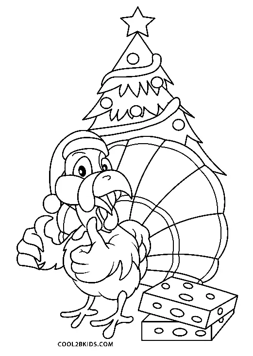 Turkey Coloring Pages 44