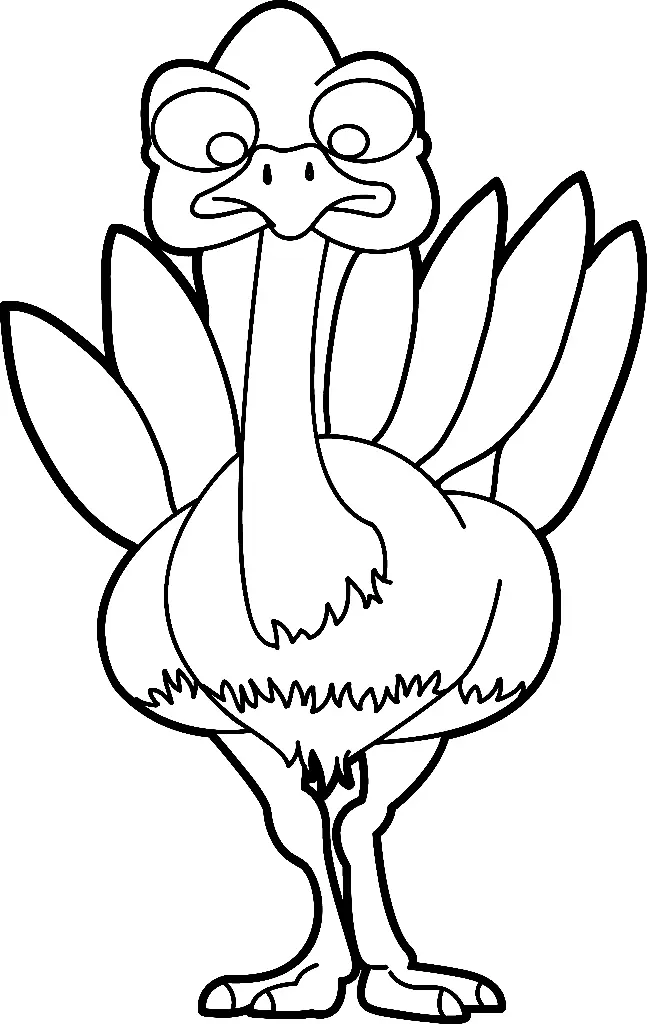 Turkey Coloring Pages 45