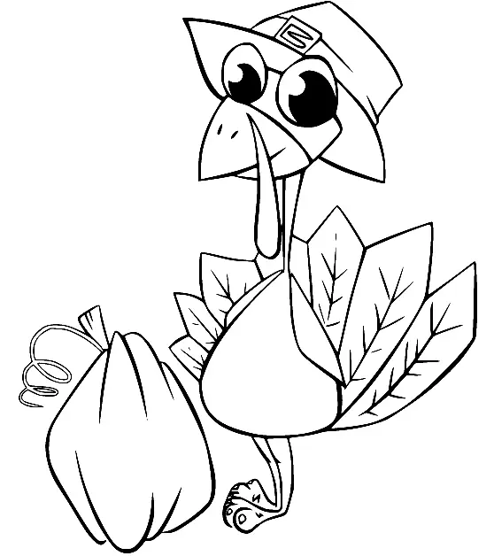 Turkey Coloring Pages 79