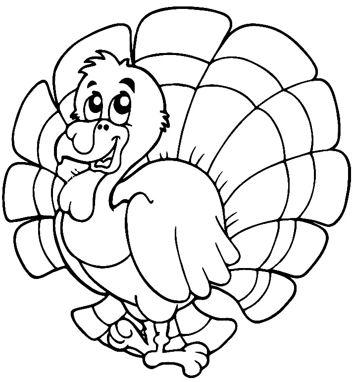 Turkey Coloring Pages 83