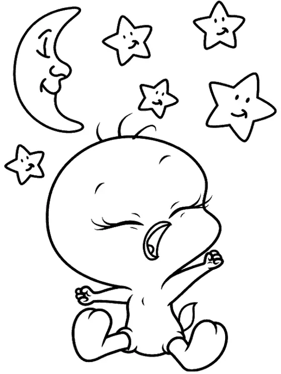 Tweety Coloring Pages 10