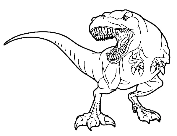 Tyrannosaurus Rex Coloring Pages 4