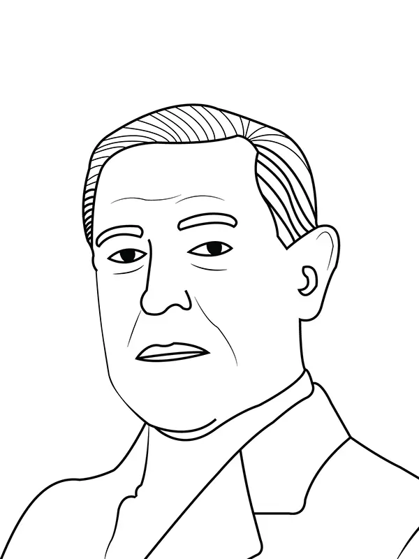 Desenhos de U S Presidents Para Colorir