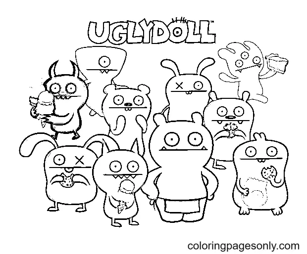 UglyDolls Coloring Pages 1