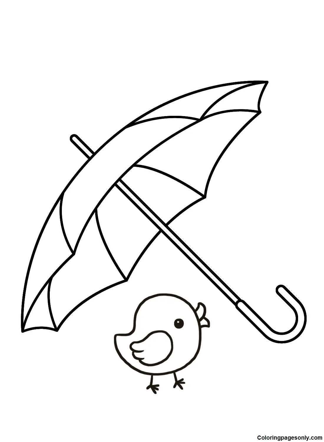 Desenhos de Guarda-Chuva Para Colorir 11