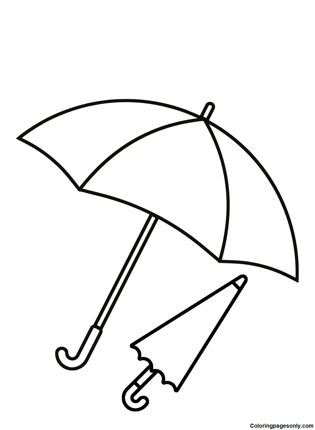 Desenhos de Guarda-Chuva Para Colorir 30