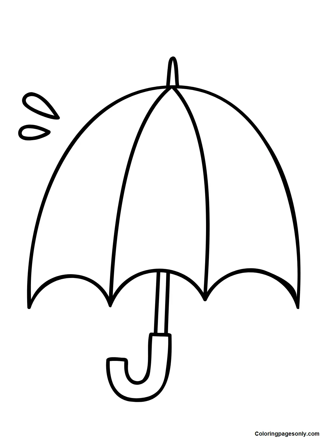 Desenhos de Guarda-Chuva Para Colorir 45