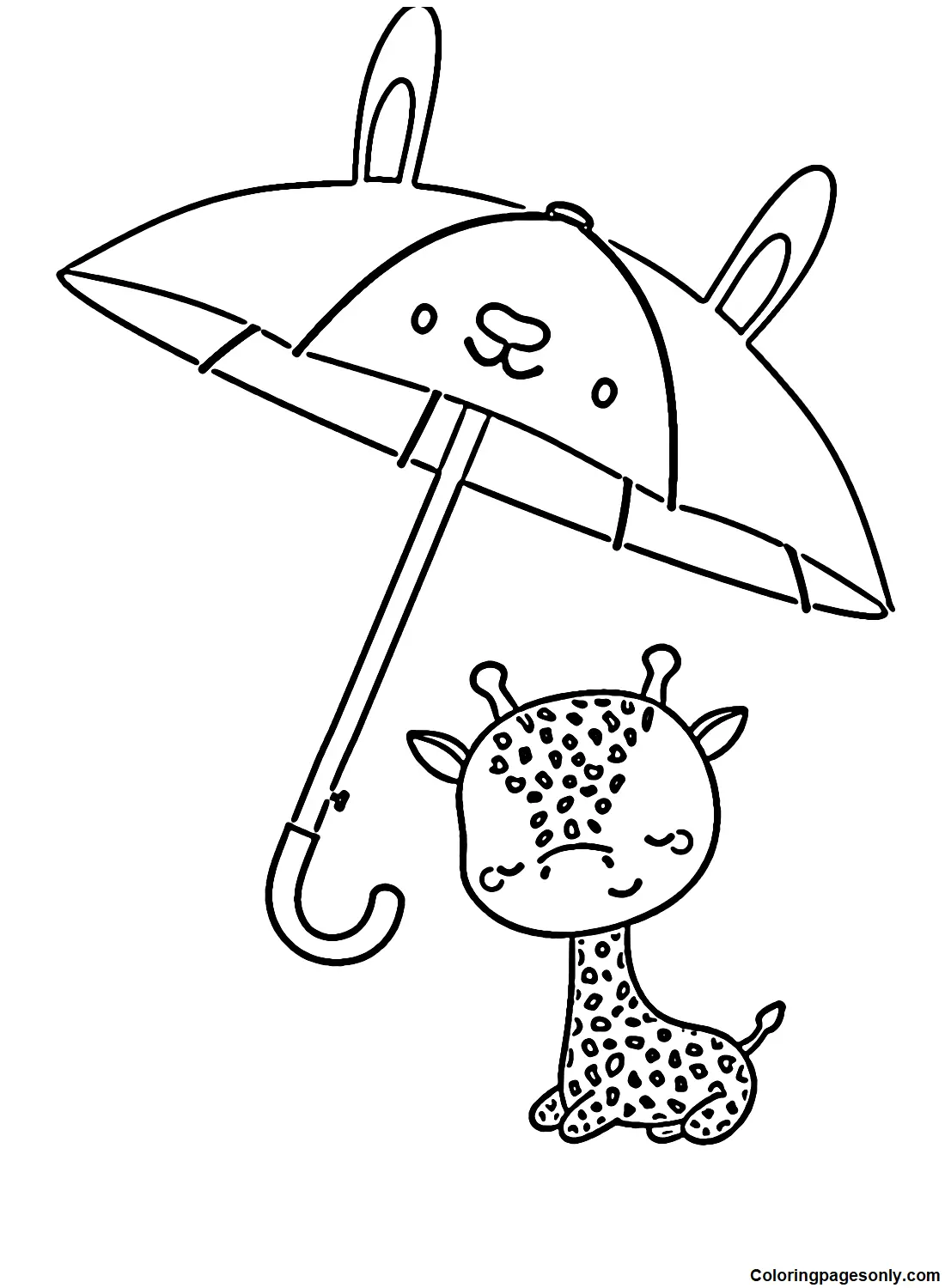 Desenhos de Guarda-Chuva Para Colorir 57