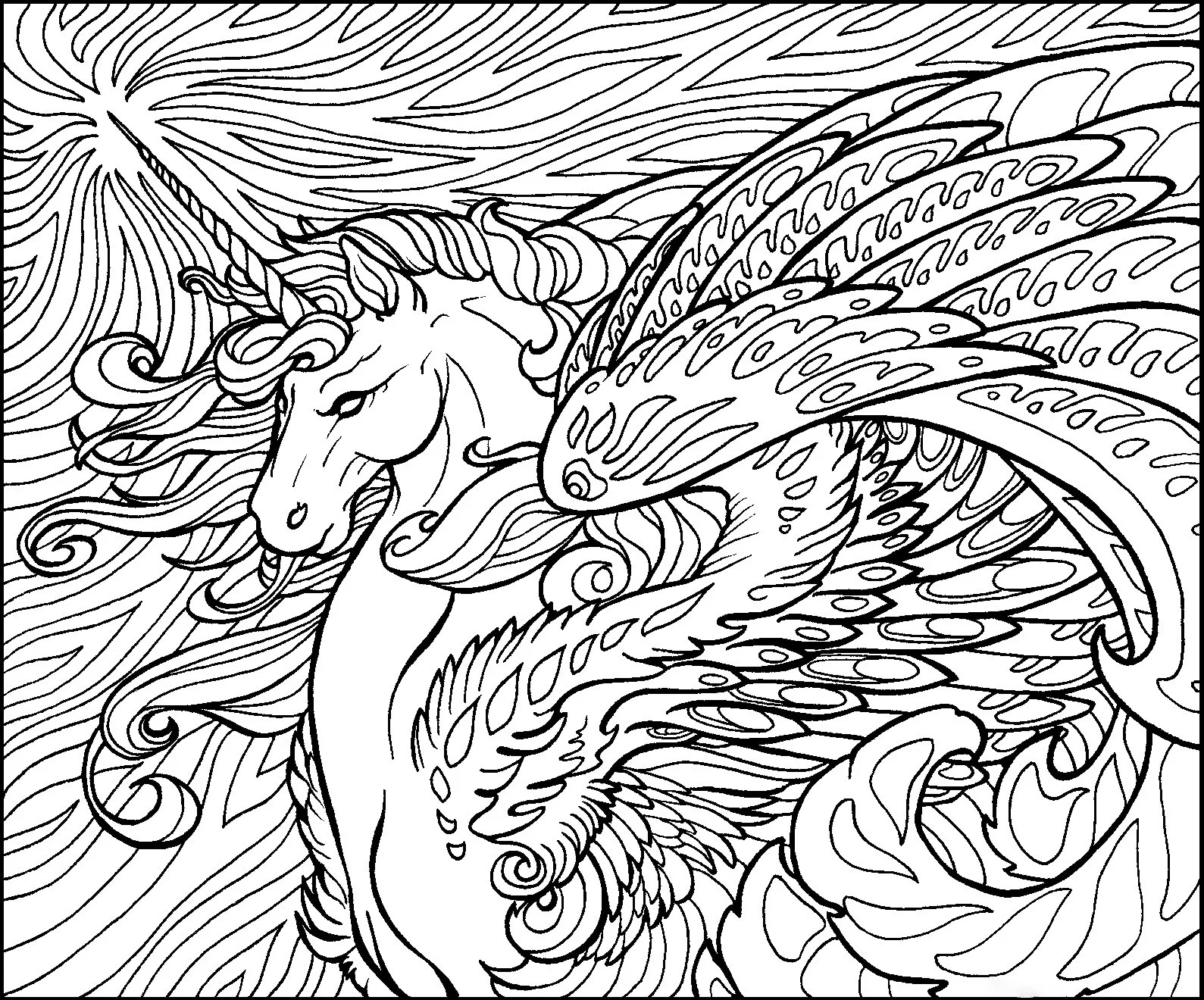 Unicorn Coloring Pages 90