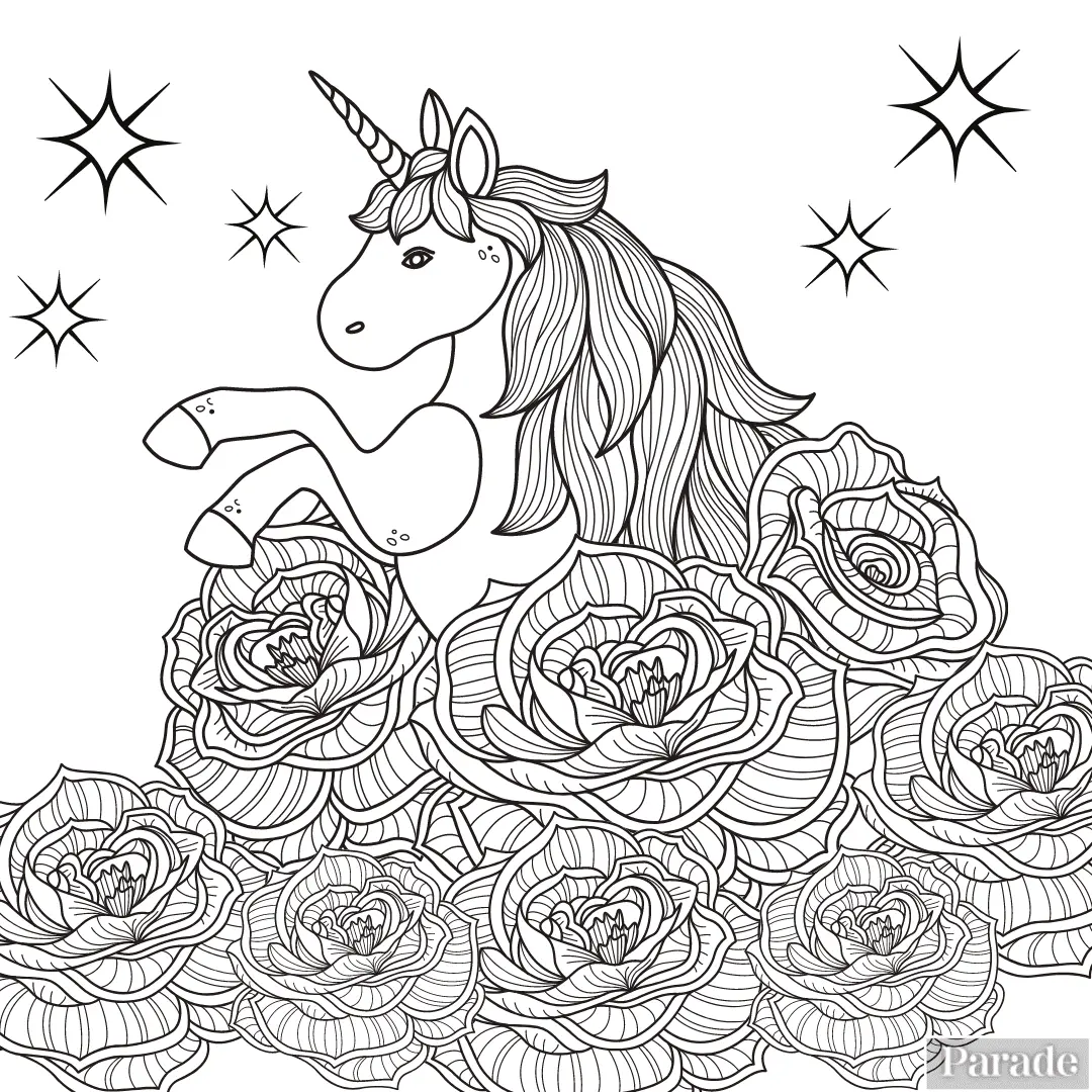 Unicorn Coloring Pages