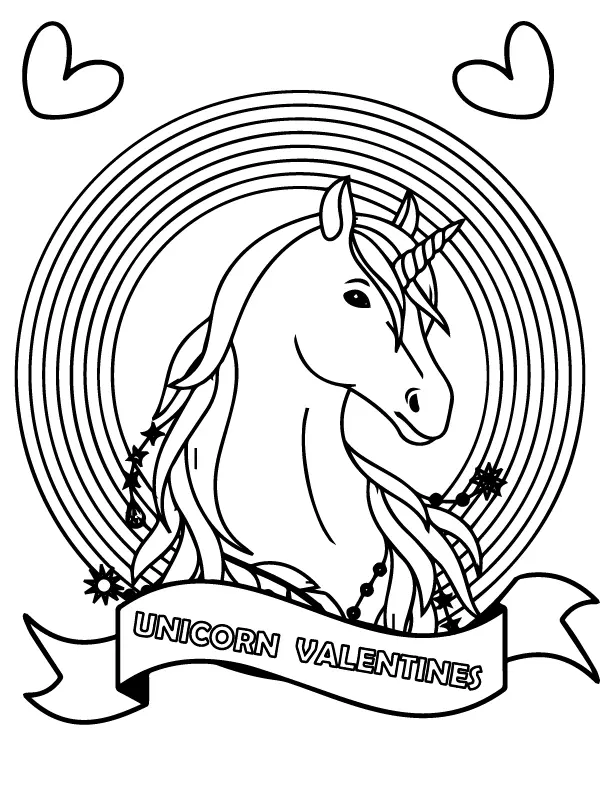 Desenhos de Unicornio Para Namorados Para Colorir 13