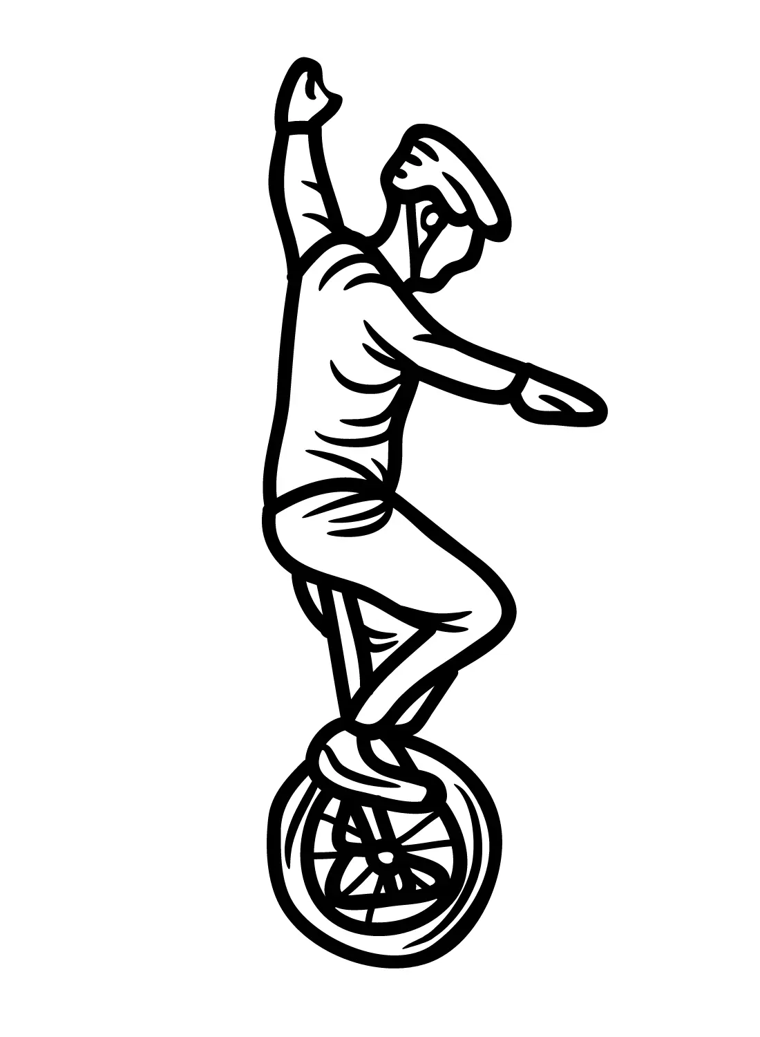 Unicycle Coloring Pages 16