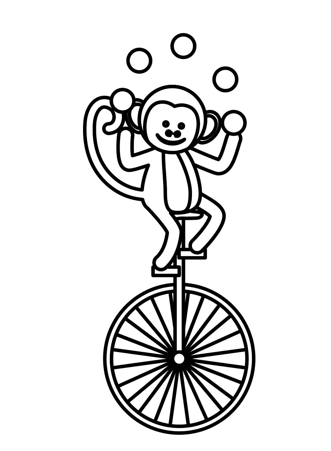 Unicycle Coloring Pages 18