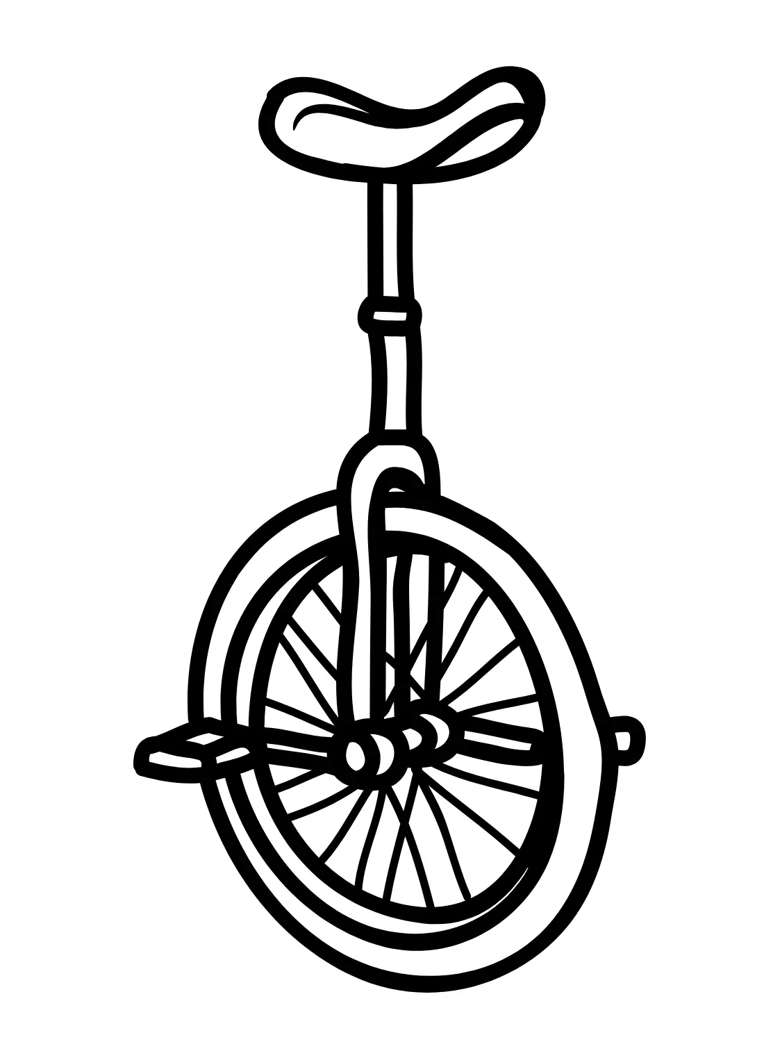 Unicycle Coloring Pages 2