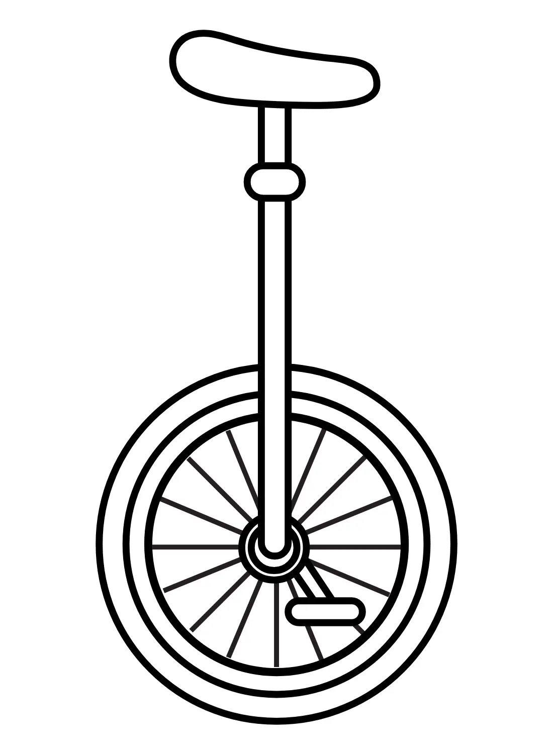 Unicycle Coloring Pages 24