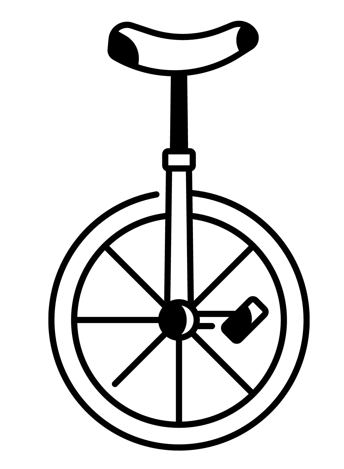 Unicycle Coloring Pages 9