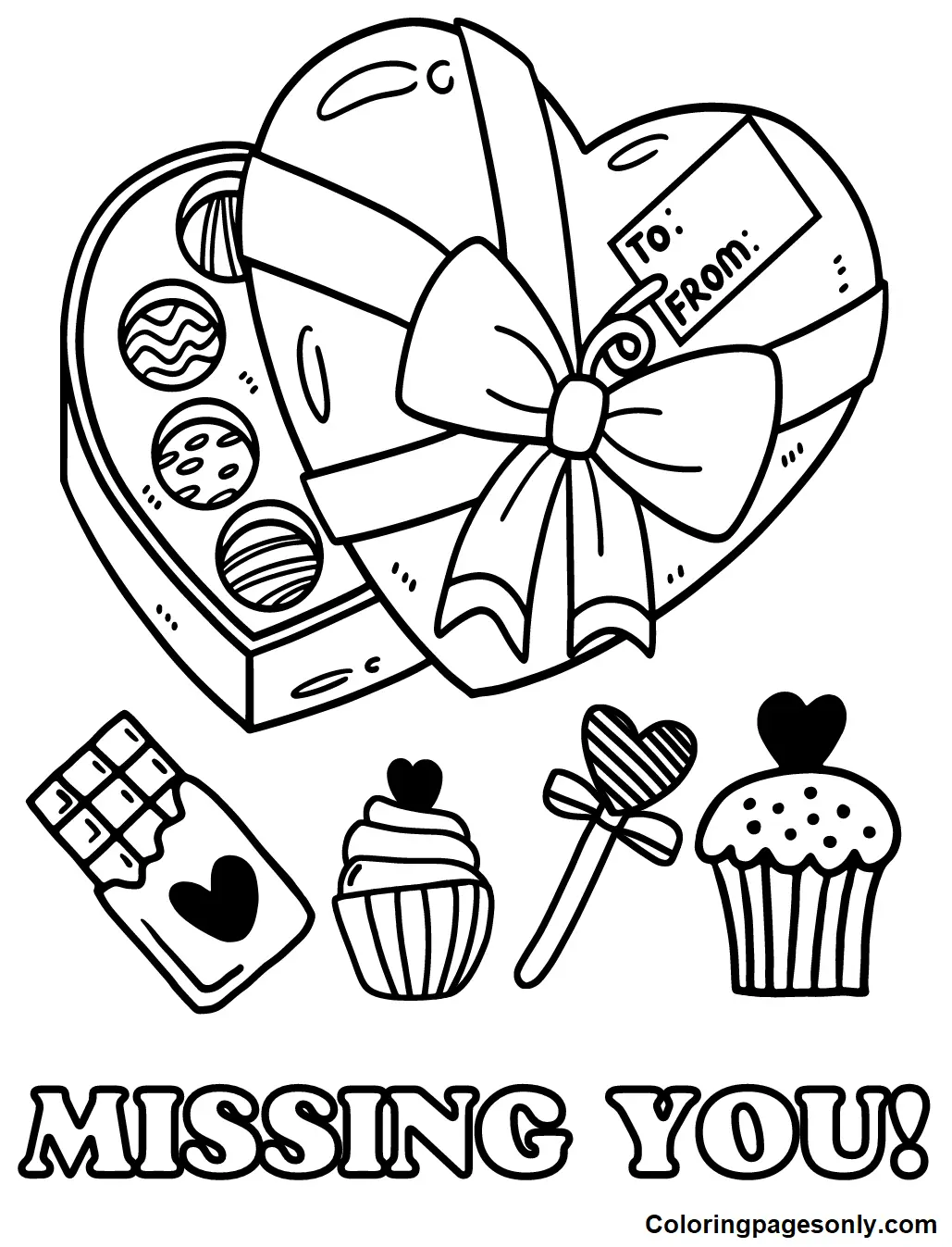 Valentines Day Cards Coloring Pages 103