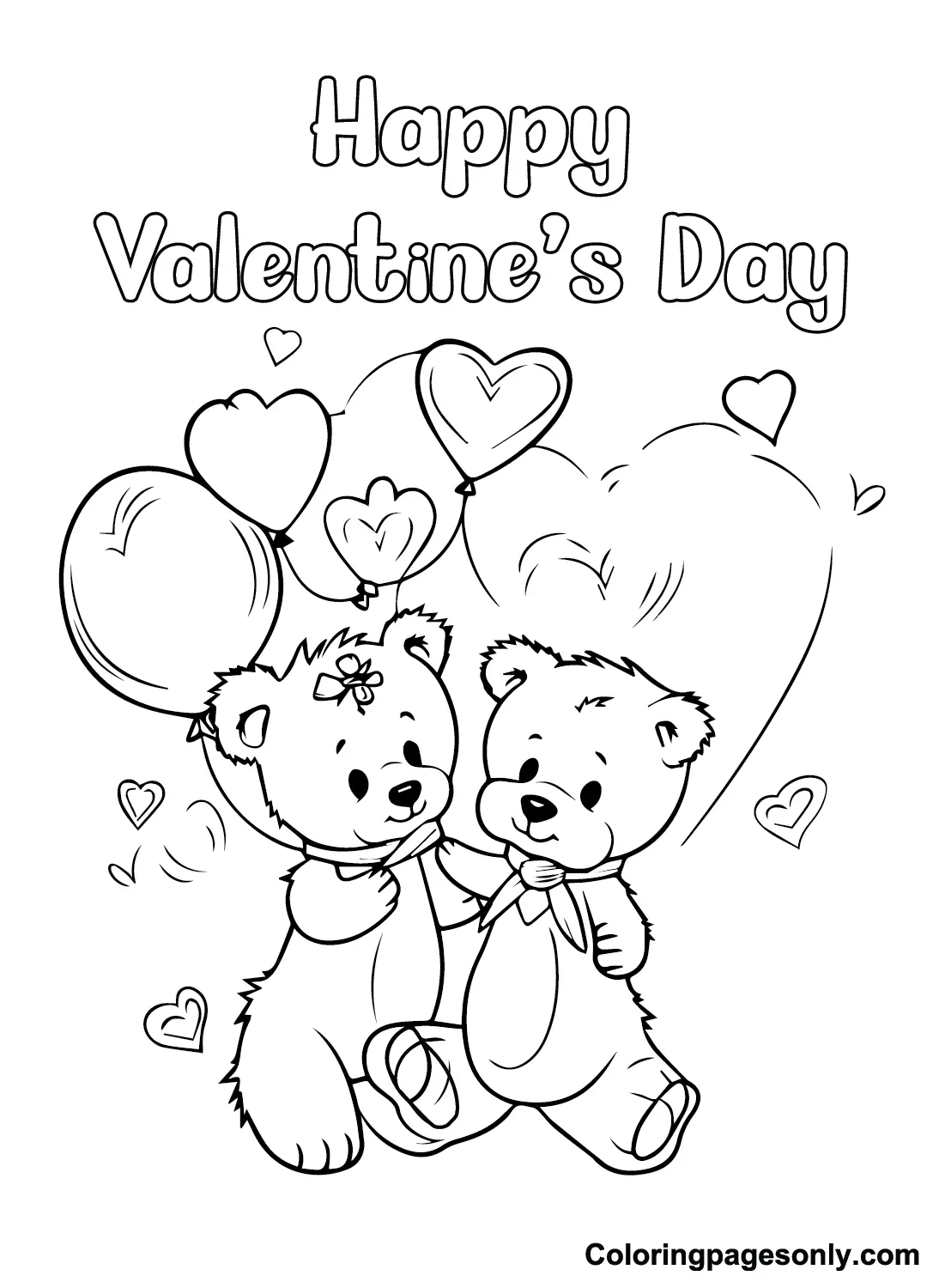 Valentines Day Cards Coloring Pages 14