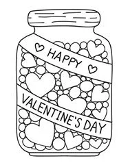 Valentines Day Cards Coloring Pages 34