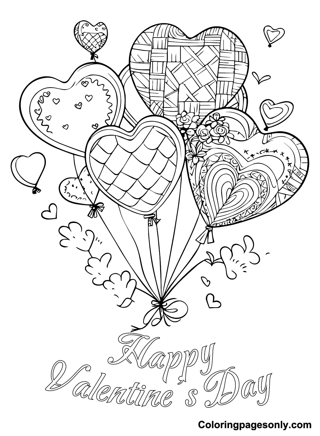 Valentines Day Cards Coloring Pages 6