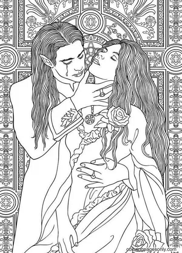 Vampire Coloring Pages 16