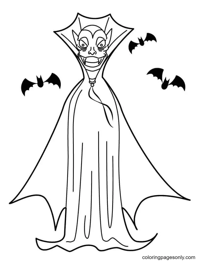 Vampire Coloring Pages 29