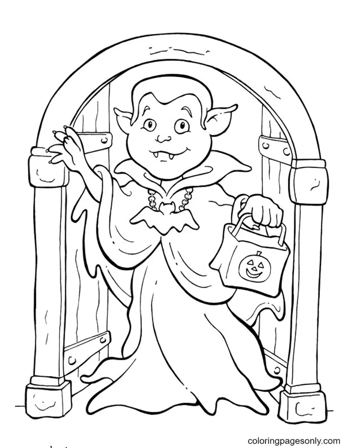 Vampire Coloring Pages