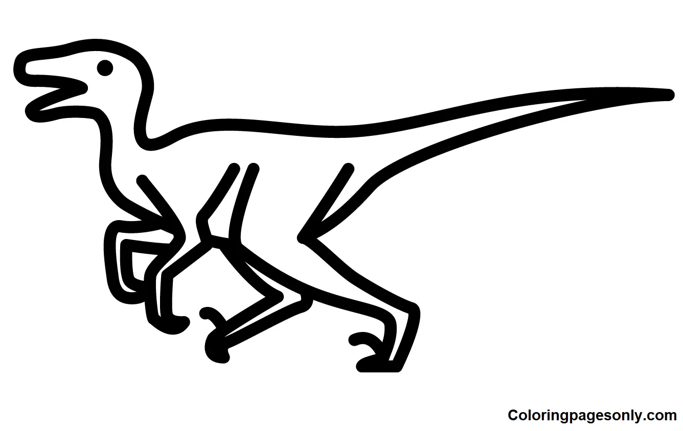 Desenhos de Velociraptor Para Colorir