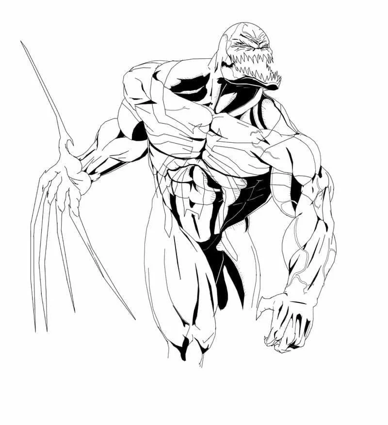 Venom Para Colorear 50