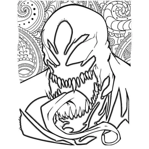 Venom Para Colorear 56