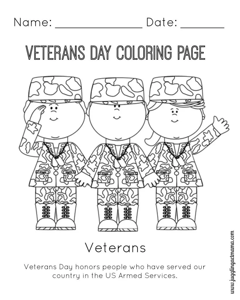 Veterans Day Coloring Pages 32