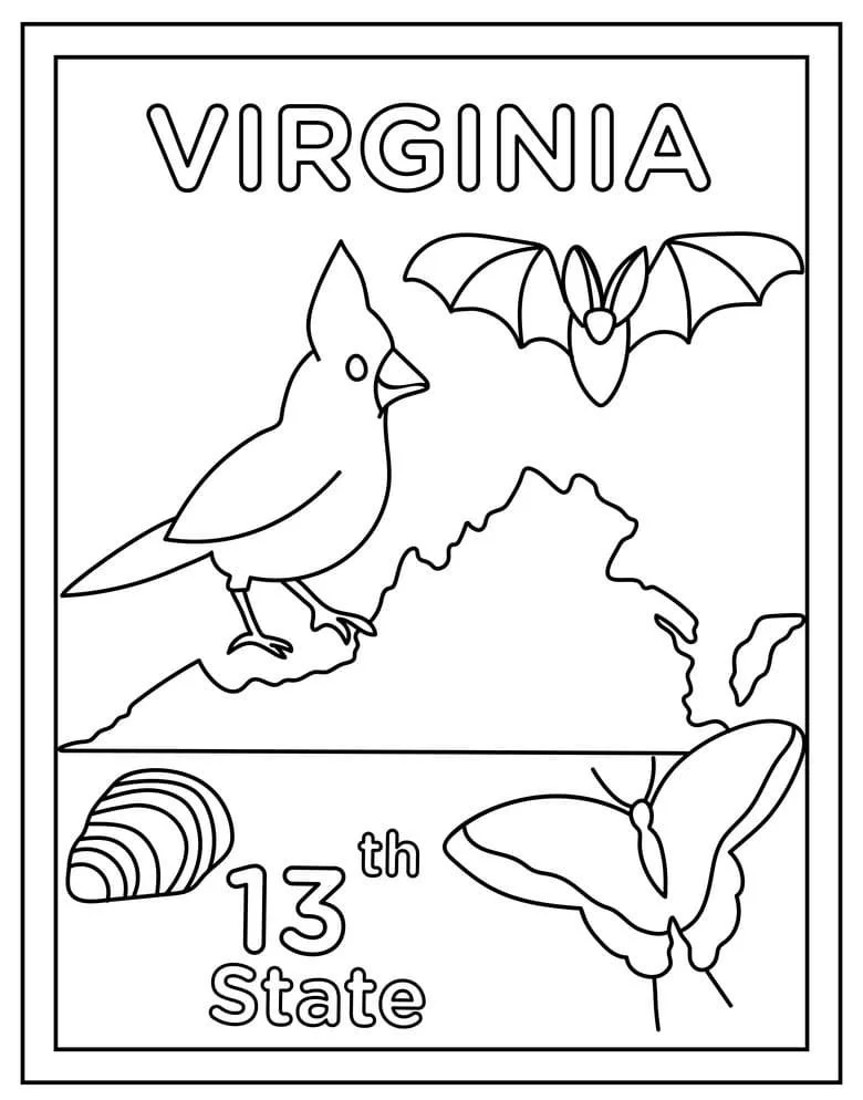 Virginia Coloring Pages 32