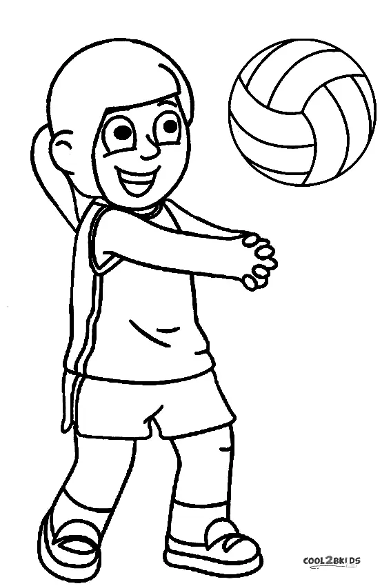 Volleyball Coloring Pages 13