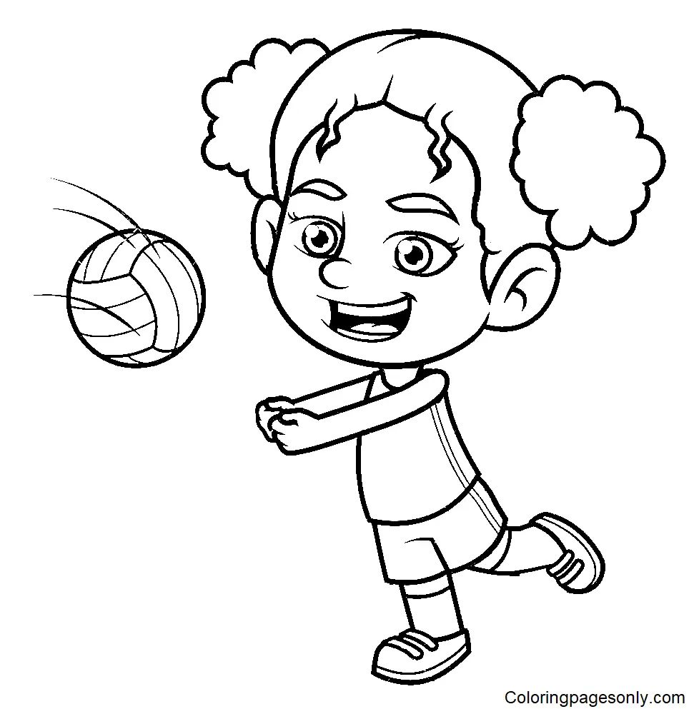 Volleyball Coloring Pages 21