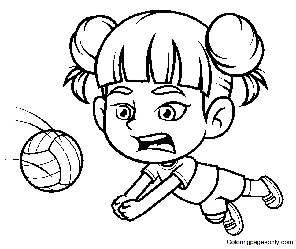 Volleyball Coloring Pages 31