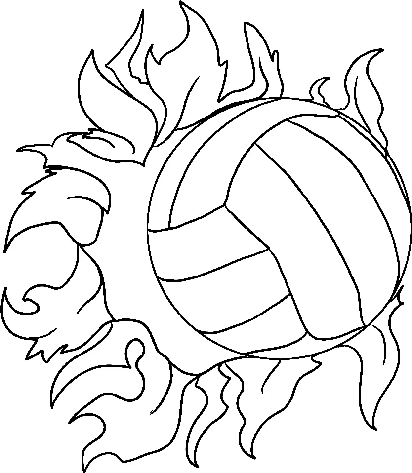 Volleyball Coloring Pages 32